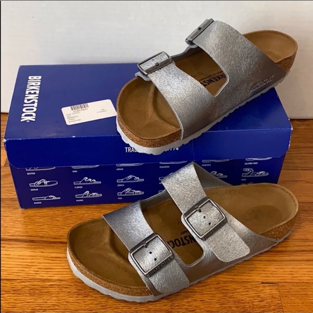 Silver/Gray Birkenstock Sandals